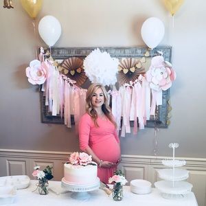 Pink Blush Maternity Dress